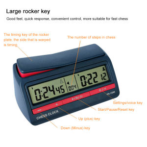 Battery Operated Board Game Timer - Plastic Competition Clock for Training and Teaching Great for Family Game Nights