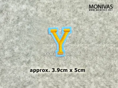 Gold Alphabets Iron On Patch DIY Initial Letters Embroidery Decorations