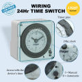 HAGER EH711 24hrs Analog Timer Switch 24 hours Long Wiring / Plug In Time Switch Reserve Timer. 