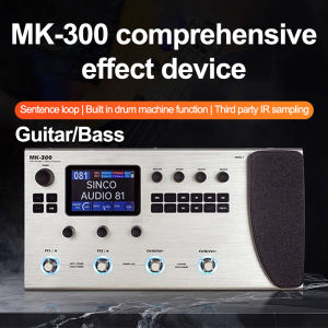 BANSID M-Vave MK-300 Guitar/Bass Multi-Effect Pedal Processor360+ Studio-Grade Effects Bluetooth & IR Support preset settings and mobile app links