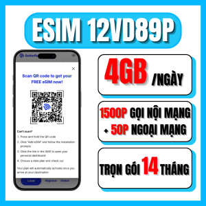 Sim Vinaphone 4G 12VD89P Tặng 4GB Tốc Độ Cao Mỗi Ngày 1550P Gọi Mỗi Tháng Miễn Phí Trọn Gói 14 Tháng Không Cần Nạp Tiền | FREESHIP - CHƯA KÍCH HOẠT