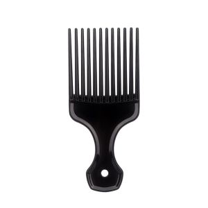JON09 Black Fork Hairbrush Wide Teeth Plastic Pick Comb Hair Styling Tools Massage Insert Hair Combs Women/Men