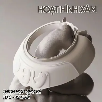 Mũ Tắm Gội Đầu Cho Bé Chắn Nước Vào Tai Và Mắt Chất Liệu Mềm Mại Không Đau Thoải Mái Sản Phẩm Cho Mẹ Và Bé