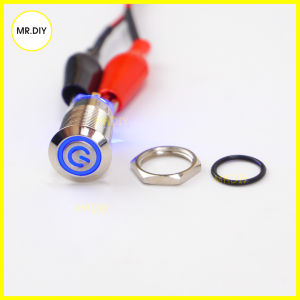 Công tắc nhấn khóa LED 3v - 6v biểu tượng nguồn điện chống nước chuẩn IP65