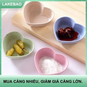 【LAKEBAO】 Bộ đồ ăn Bát hình trái tim Trọng lượng nhẹ gia vị Bát thực phẩm nước Sốt món ăn món khai vị tấm cho dụng cụ nhà bếp phụ kiện nhà bếp