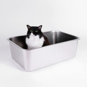 XL Stainless Steel Cat Litter Box | Perfect for Sharing | Mami Cat 🐱