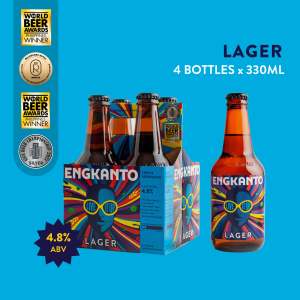 Engkanto Brewery Live It Up Lager  4.8% ABV Craft Beer  Crisp & Refreshing  Country Winner – World Beer Awards 2024