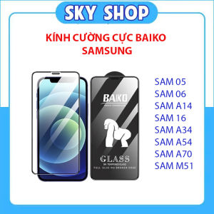 Cường lực Baiko Samsung a05 a06 a14 a34 a54 a15 a16 A06 A05 S25 ultra S24 S23 Plus S22 S21 A73 A13 A54 A23 A34 A53 A03 A03s A04s A72