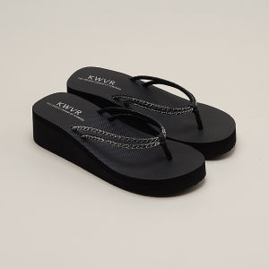 [Free Shipping] WomenS Diamond-Embellished Sandals 2026 Summer Fashion Flip-Flops Beach Shoes Clip-On Sandals With Wedge Heel And Thick Sole