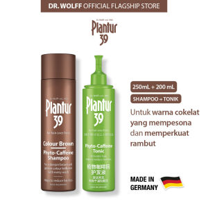 Paket Plantur 39 Brown - Plantur 39 Brown Shampoo + Tonik Rambut Tipis