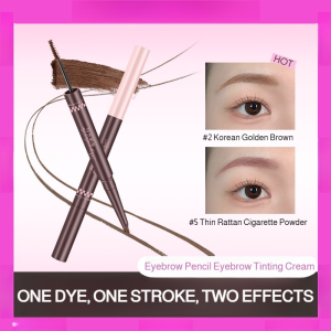 Dual Ended Eyebrow Mascara and Pencil 2 in 1 Waterproof Sweatproof Long Lasting Smudge Proof Natural Looking Brows双头多用染眉膏眉笔