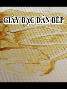 Giấy bạc dán bếp Cuộn giấy bạc dán tường nhà bếp dán kệ bếp dán tủ và ngăn kéo tủ chống thấm nước chống bám bẩn