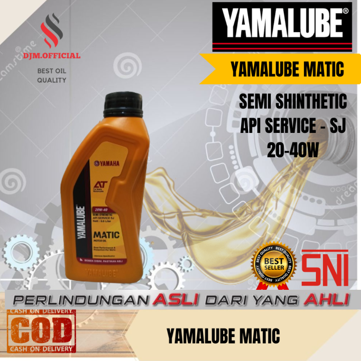 OLI OIL YAMAHA YAMALUBE MATIC  20W-40 AT (0.8L) / OLI OIL MESIN YAMAHA YAMALUBE MATIC ORIGINAL