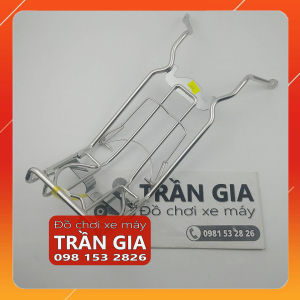 Baga giữa xe Honda Wave Blade 110 gác baga trước chở đồ inox titan 7 màu 10 ly