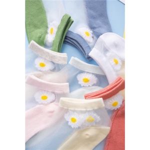 SÉT 10 ĐÔI TẤT LƯỚI NỮ HOA CÚC HOẠ MI SIÊU XINH HOTTREND