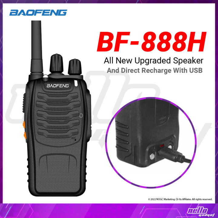🟪NELLO GADGET🟪 BAOFENG BF-888H USB Charging 16 Channel 5KM Walkie ...