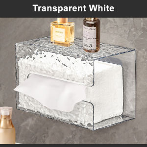 Kitchenut Wall Mounted Glacier Tissue Holder Kotak Pemegang Tisu Rak Tisu Toilet Roll Paper Rack Tissue Organizer 厕纸架