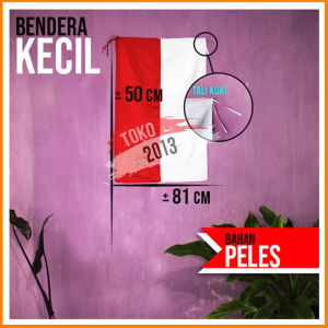 BENDERA MERAH PUTIH KECIL 80 x 51 (20PCS)