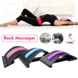 Neck Support Massager Stretcher Equipment Massage Stretch Fitness Support Relaxation Spine Pain Relief Yoga Training Back Stretching Adjustable Lumbar Support Back 腰椎矯正器背部按摩器