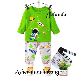 SETELAN BAJU TIDUR IMPORT ANAK COWOK CELANA PANJANG TANGAN PANJANG UMUR 1 - 12 TAHUN PIYAMA ANAK COWOK FREEONGKIR CASH BACK BISA COD