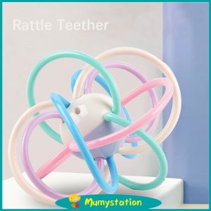 Mumy Mainan bayi Manhattan bola /Rattle teether bayi karet lembut