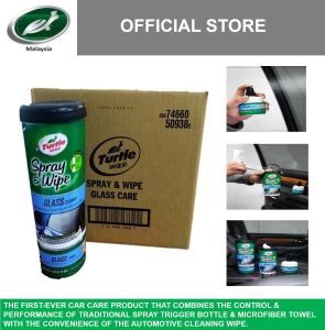 Turtle Wax Spray & Wipe Glass Cleaner T-50938 X 6Btl