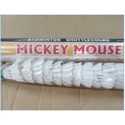 Kok/ShuttleCock Badminton Bulu Tangkis Mickey - Happy - Yamada Biru Isi 12 Murah
