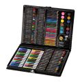 168pcs Art Set - Coloring Set Super Mega Rollerball Pen Colorful Pencil Wax Crayon and Oil Painting Brush Set Watercolour Puffs Plastic Palette Pencil Sharpener Sale COD. 