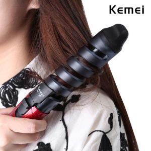 Kemei Electric Automatic Hair Curler Professional Ceramic Spiral Curling Iron Wand Curl Styler Styling Tools Hair Modeler EU