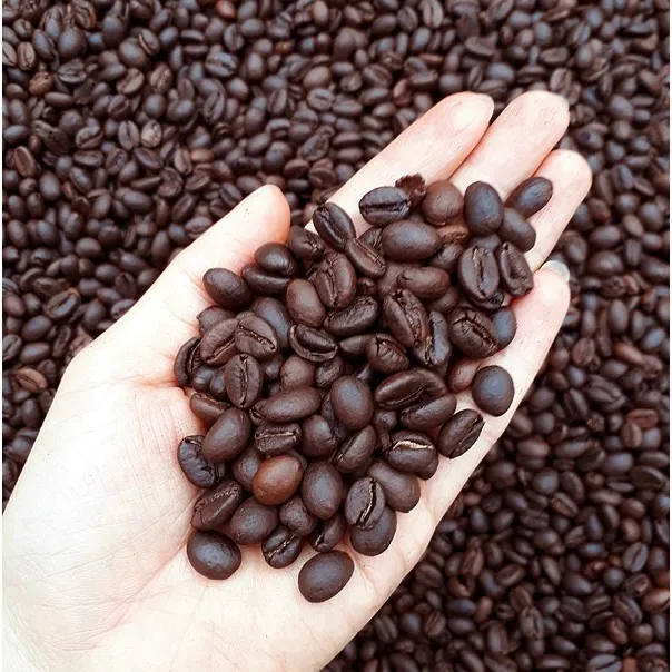 1KG CÀ PHÊ HẠT Robusta RANG MỘC