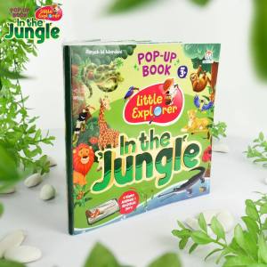 pop up book little explore in the jungle bukuk anak buku si kecil buku kreatif anak buku aktivitas