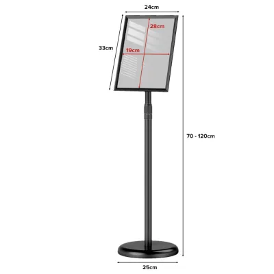 JIJI.SG Vena Poster Display Stand A4/A3 Adjustable Height Metal Stand SG
