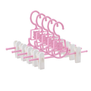 [HomeAmaze] kids Adjustable Hangers and pant clip rank Kids Pants Skirt Dress Hanger Kids Cloth hanger