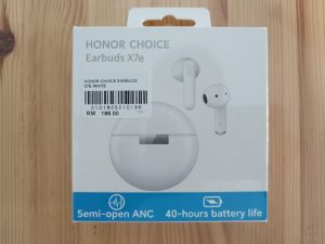 HONOR CHOICE Earbuds X7e l 40Hours Long Battery Life l Semi-Open Active Noise Cancellation 100% HONOR Malaysia