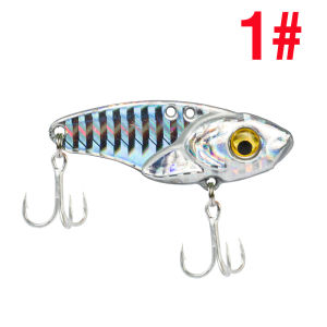 1PCS 5g 7g 10g 15g 20g Metal VIB Lure 3D Eyes Spoon Spinner Balancer Fishing Lure Fishing Tackle Sinking Jig Hard Bait