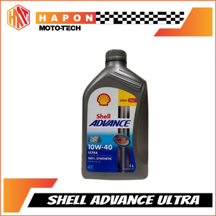 Shell Advance Ultra 4T (10W-40) Fully Synthetic Motorcycle Oil 1L With ...