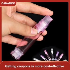 【CANAMEK 】 1pc 5 10 15ml Empty Airless Pump Bottles Cosmetic Lotion Container Travel Use