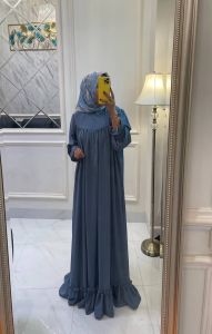 SHELLA Baju Muslim Jumbo Dewasa Gamis Terbaru Modern Pakaian Wanita Bahan Cringkle Airflow Busui
