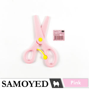 Gunting Plastik Aman Anak / Ujung Bulat / Tumpul / Child Safety / Safe / Rounded Plastic Scissors Samoyed SC-SF3