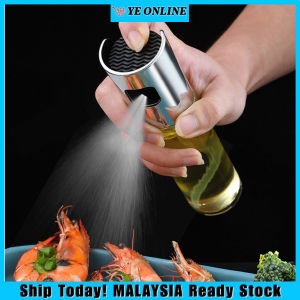 Oil Spray Bottle Grill Food Mist Sprayer Condiment Liquid Glass Bottles Healthy Cooking Tools Kitchen Utensil Oil Spray Bottle