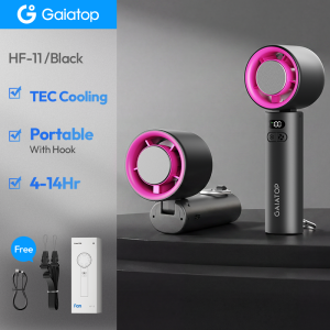 Gaiatop 3000mAh 100 Turbos Chilled Ice Sensation Cold Fan Super Mini Turbos Speed Fan USB Powered Digital Display For Outdoor Camping