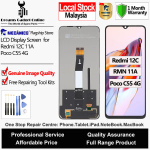 LCD Display Touch Screen Digitizer Full Set for Redmi 12C Redmi 11A Poco C55 4G