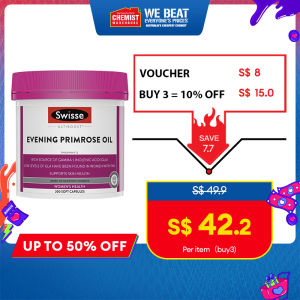 Swisse Ultiboost Evening Primrose Oil 200 Capsules Help Relieve Inflammation for Womens Health Maintain Skin Health Chemist Warehouse