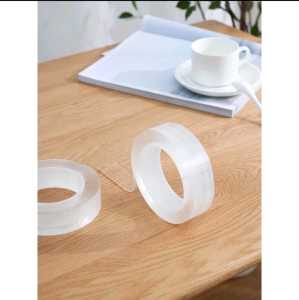 BISA COD!! Double Tape Super/Nano double tape/Isolasi Bening 2 sisi Super Kuat Tanpa Bekas