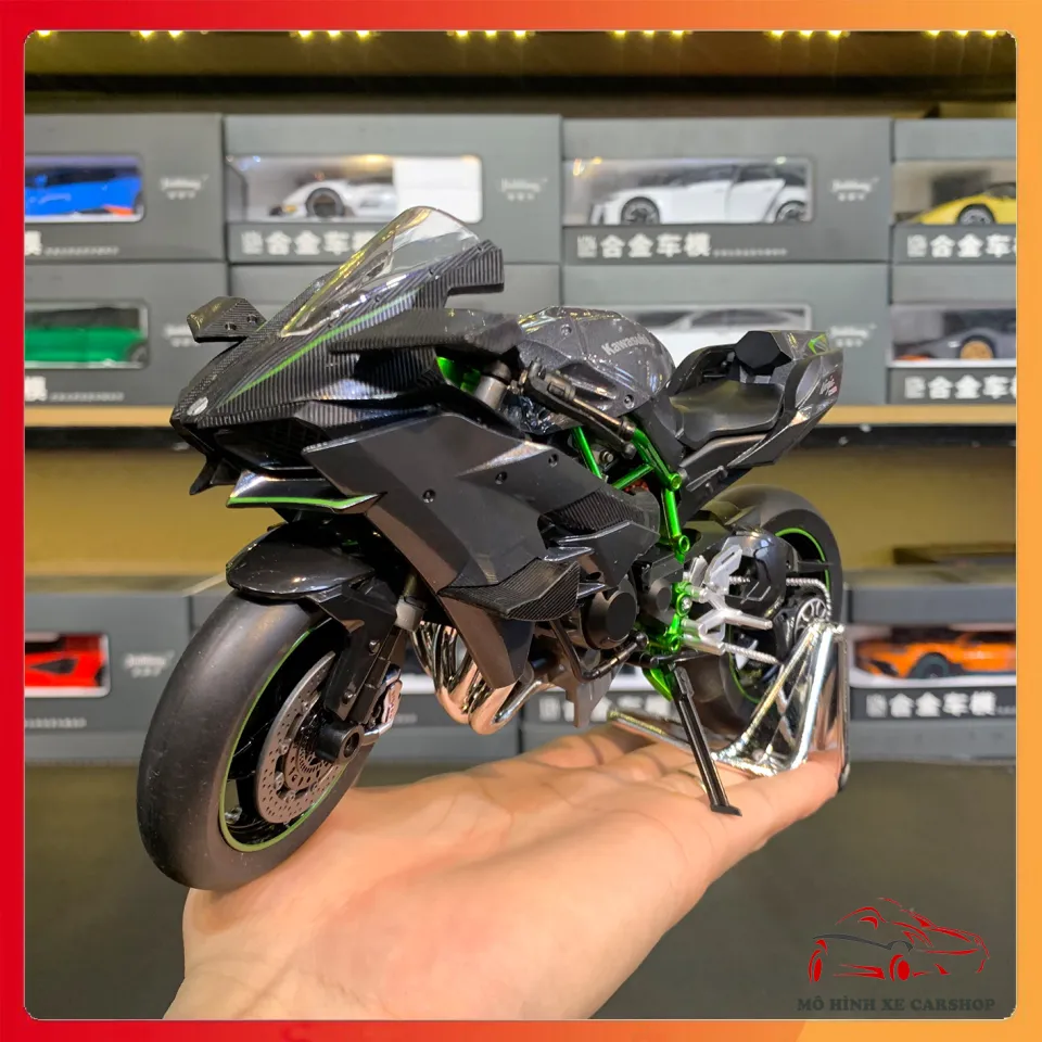 Mô hình xe Kawasaki Ninja H2, H2R tỉ lệ 1:9 HUA YI | Lazada.vn