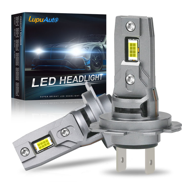 H7 Mini LED Headlight With Fans Wireless H7 LED Headlight Mini Bulb 80W ...