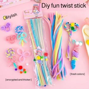 🌈 Twist Stick Toys / Multi-Play Twist Sticks / Premium Plush Material / Inspire Interest Plush Chenille / Diverse / Multiple Styles / Twist Stick Bouquet / Pipe Cleaners Fun Bouquet Handmade Plush Twist Stick Toys