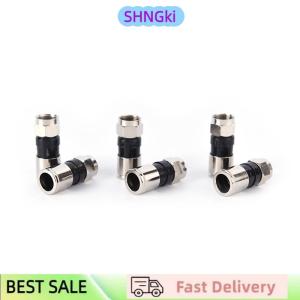 SHNGki 10 pcs RG6 F Type Compression 2.7cm high quality Snap Seal Plug Connector