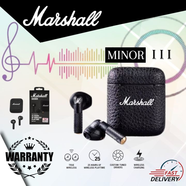 【Official】 Marshall Minor III True Wireless Earbuds Bluetooth In ear ...