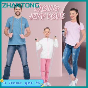 ZHANTONG เชือกกระโดดสำหรับเด็ก2.8ม. เชือกกระโดดเชือกกระโดดมือจับโปร่งใสเชือกกระโดดสำหรับแข่งอุปกรณ์กีฬา